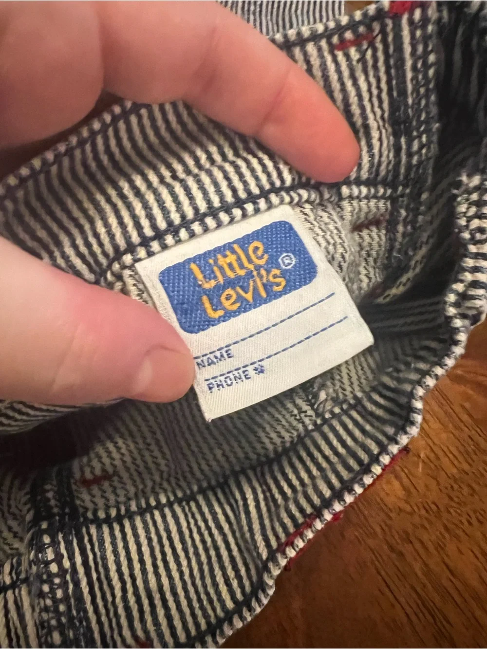 Vintage 1992 Little Levi’s Hickory Stripe Carpenter Pants 4T USA Salesman Sample